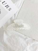 Haarspange Bride in creme für die Braut - weddorable