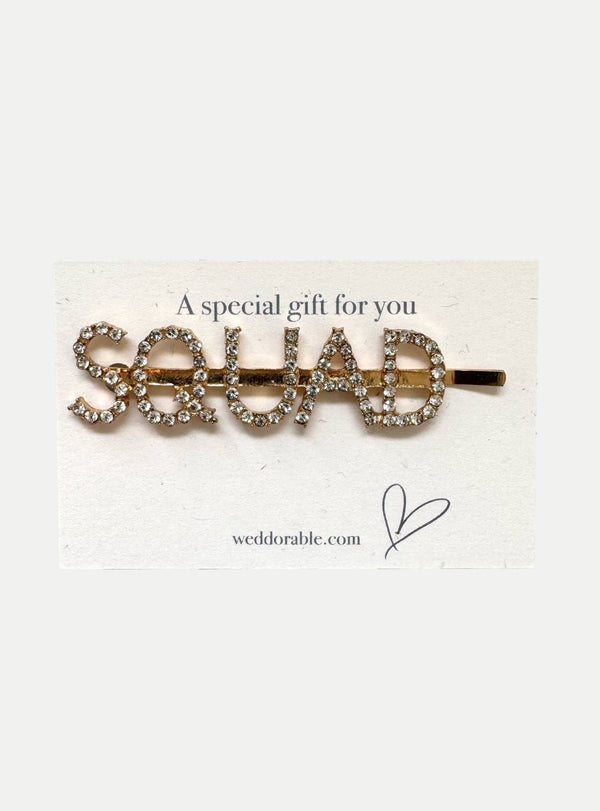 Squad Haarclip gold - weddorable