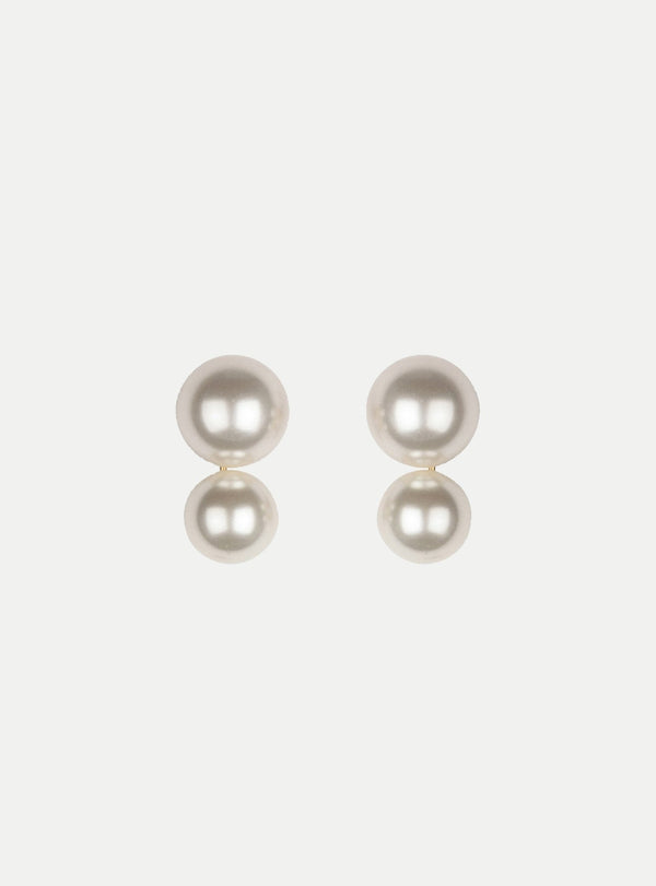 Gretel Ohrringe in gold mit Perlen - weddorable