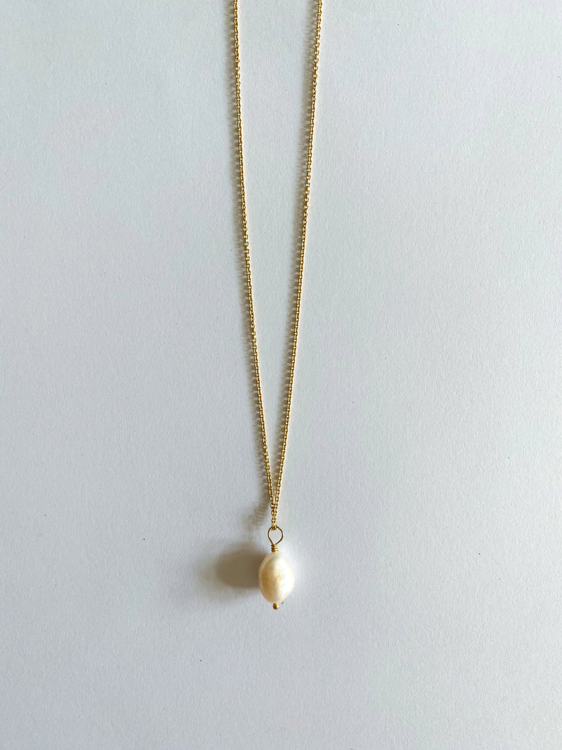 Long Anchor Kette mit Perlenanhänger - weddorable